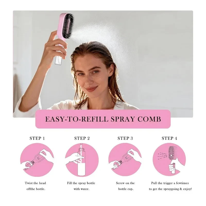 Spray Detangling Scalp Massage Brush