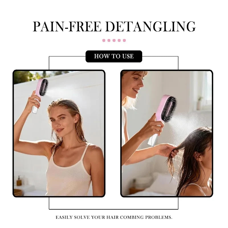Spray Detangling Scalp Massage Brush