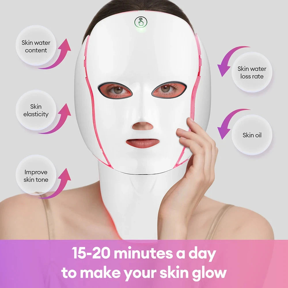 7- Color LED Face & Neck Therapy Mask