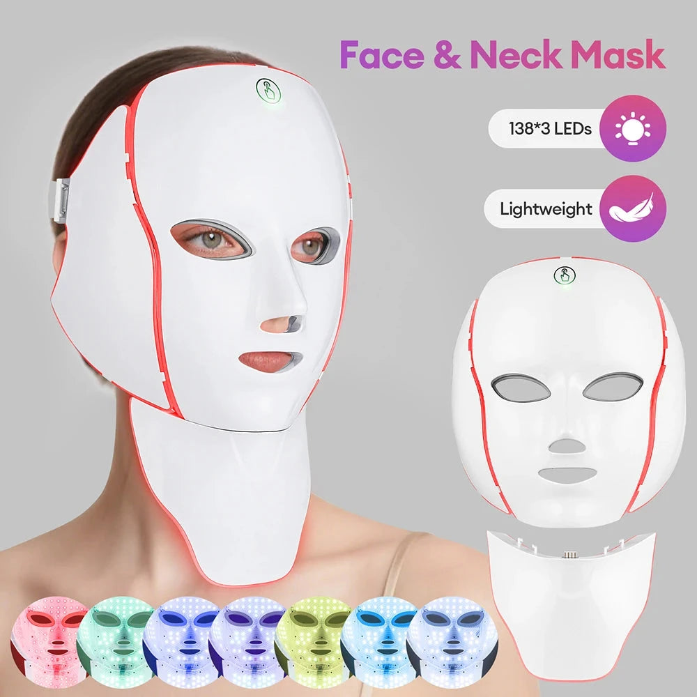 7- Color LED Face & Neck Therapy Mask